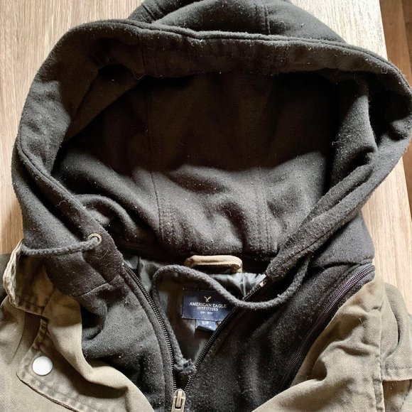 Black and green vegan leather moto jacket - Picture 10 of 10